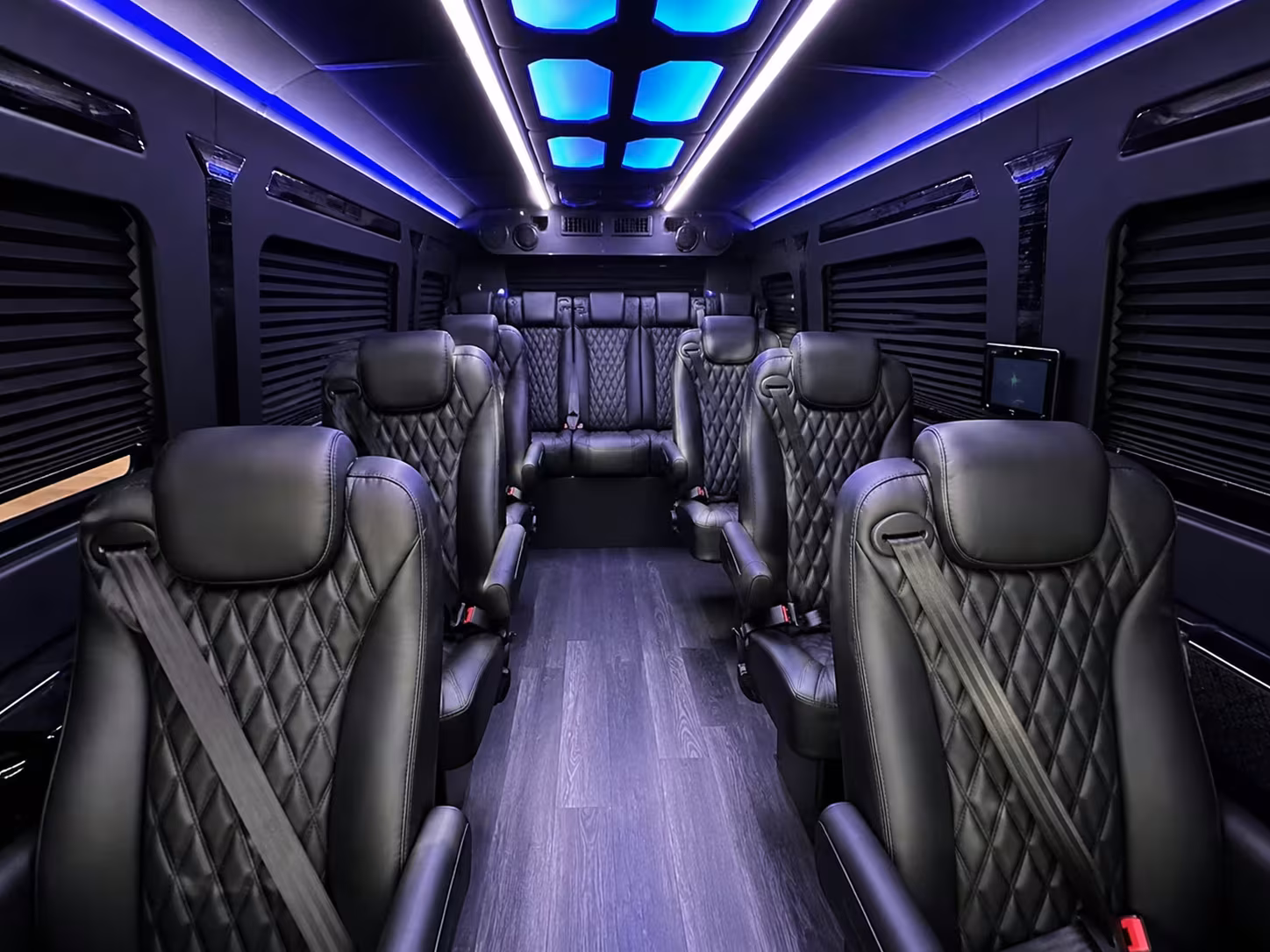sprinter van with driver inside